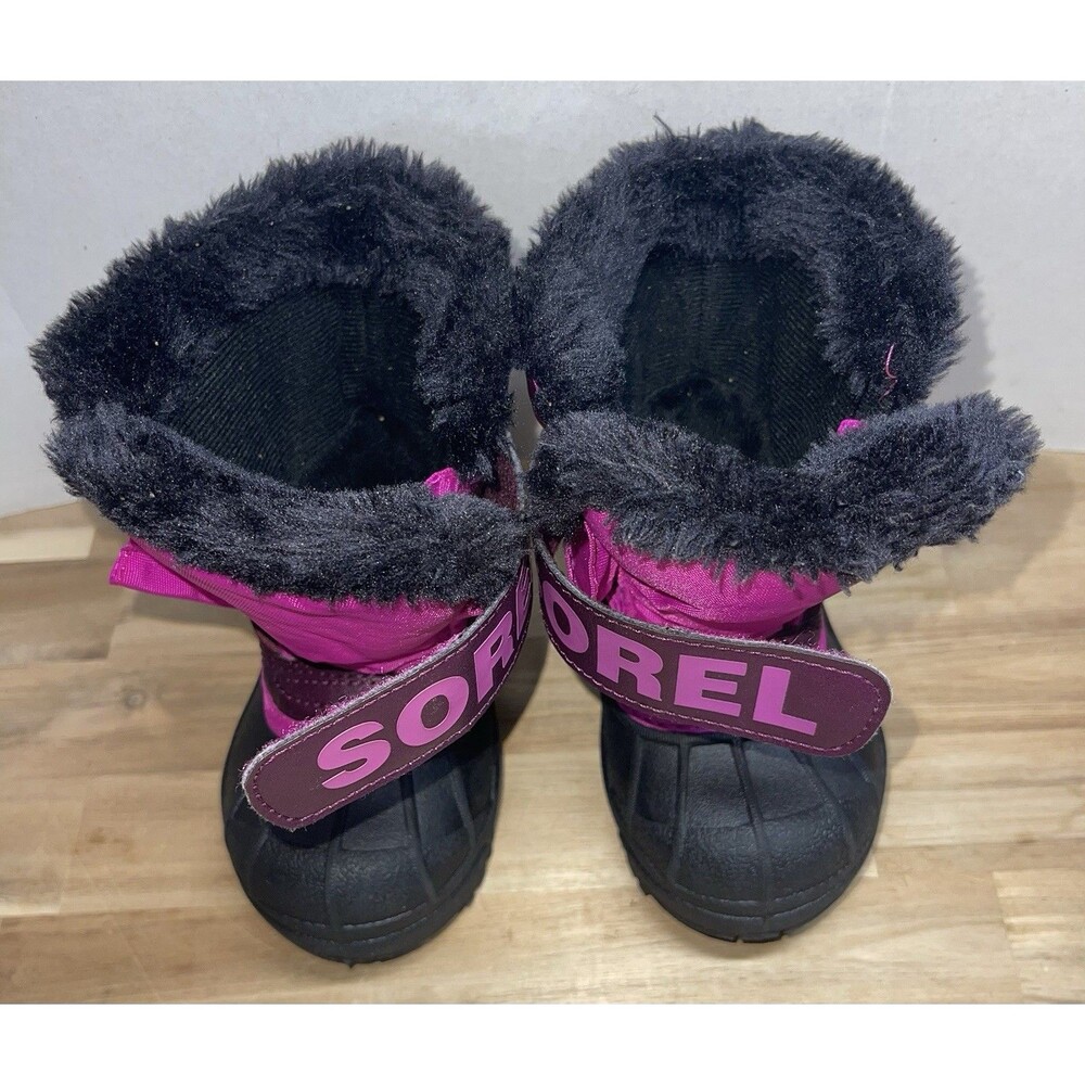 SOREL Snow Commander Toddler Boot NV1960-562 Orchid Pink Flare Size 6 - Picture 7 of 11